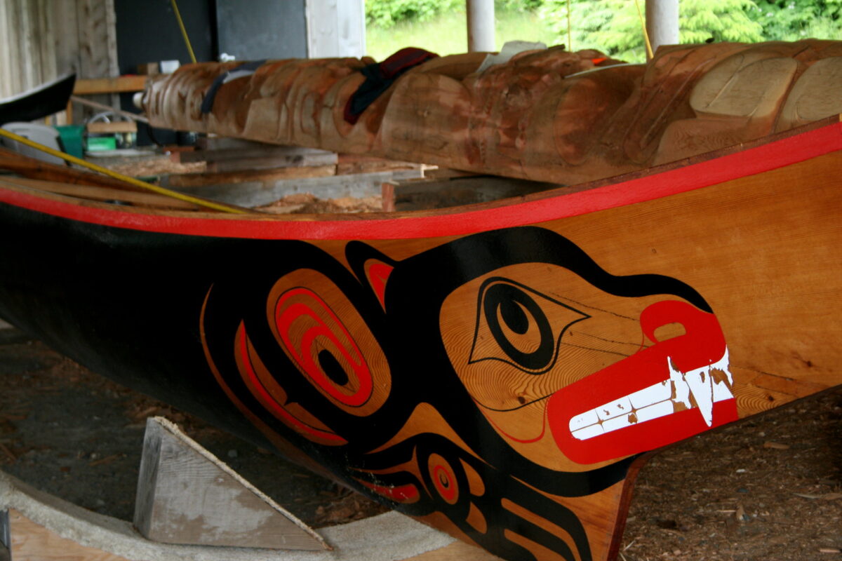 Kanada Totem-Pfahl Haida Gwaii
